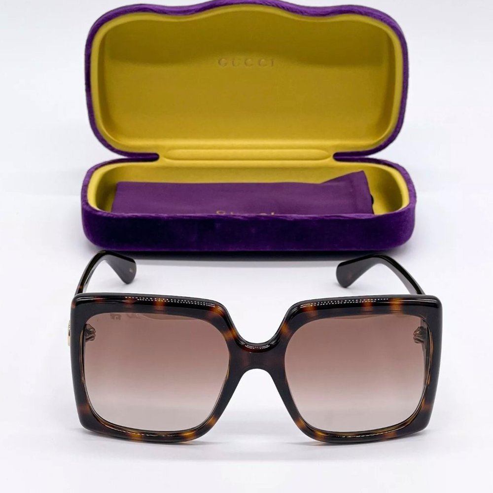 Sale! New Gucci Women's 60mm Havana Brown Sunglasses! - Picture 2 of 7
